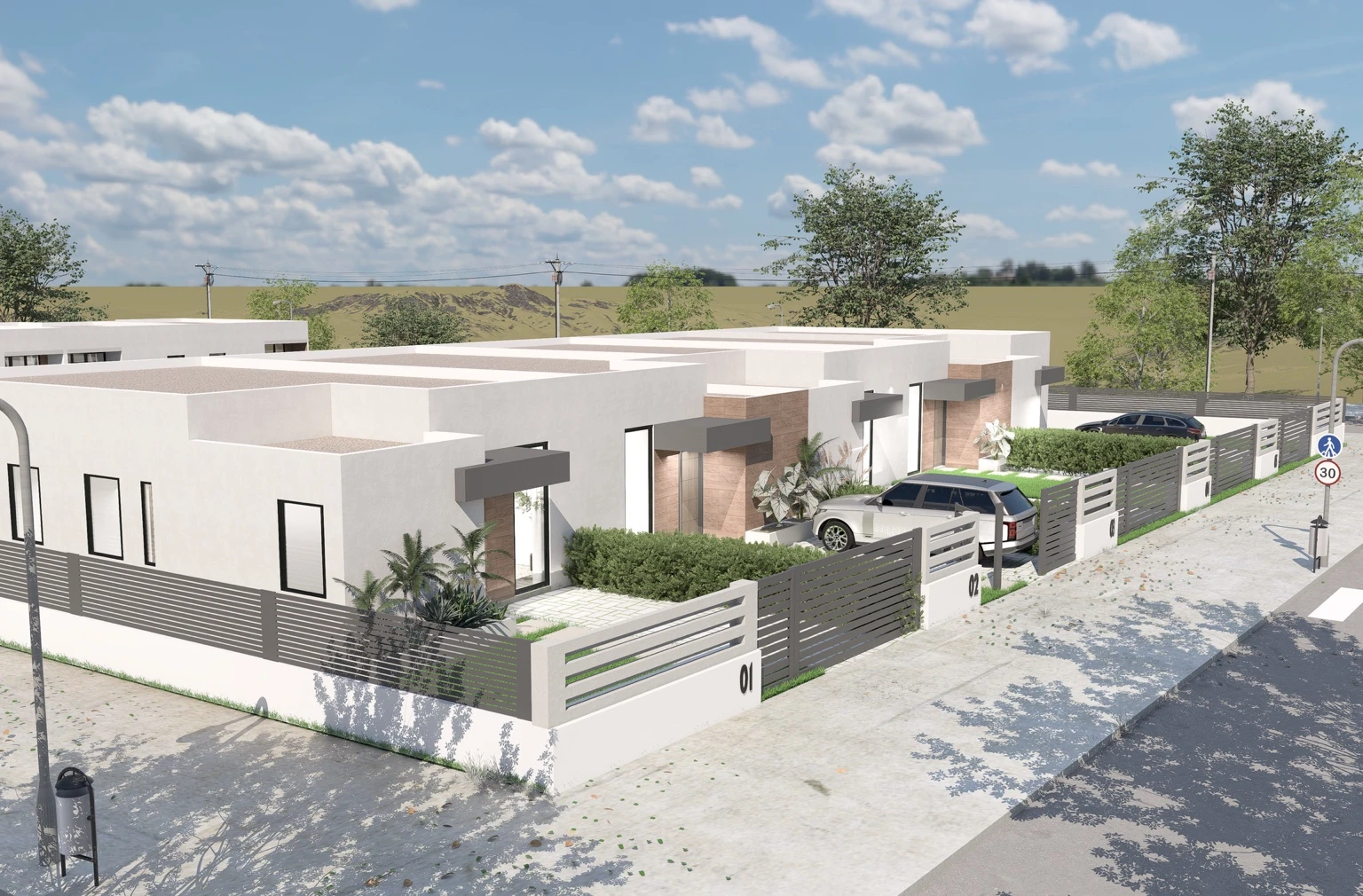 Render exterior de Torregassa